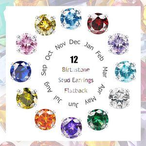Stud <b>Earrings</b> Round Zircon 0.8*6*45MM Claw Setting Ceramic Ear Post Gift Jewelry - Product Image 4