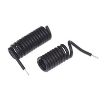 Antenne à ressort 315 MHz / 433 MHz, module de réception et de transmission sans fil pour télécommande, forme spirale en caoutchouc noir