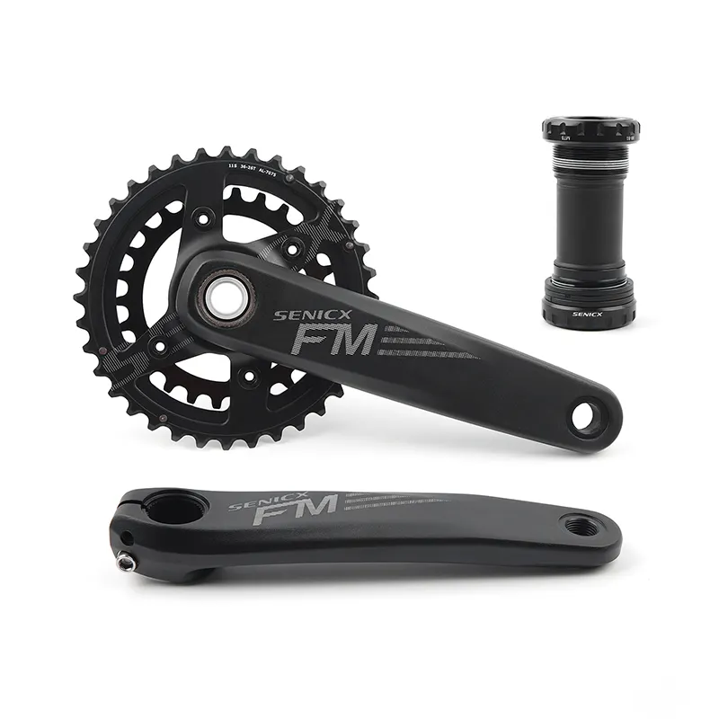 SENICXMTBバイククランクセット170mm104BCD中空統合マウンテンバイククランクサイクリングチェーンリングBB36-26T自転車クランク