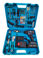Taladro Inalámbrico Multifunción de 21V con Motor sin Escobillas, Batería de 2.0AH, Velocidad Variable, Reversible, 10mm