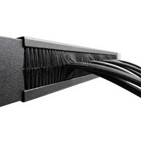 Bande de brosse en nylon ignifuge haute densité pour gestion des câbles de baie de serveur 1U