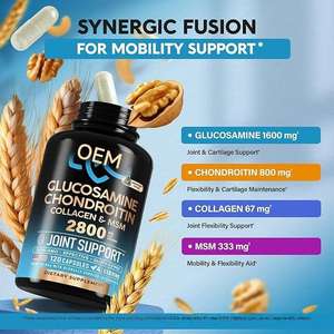Glucosamine Chondroïtine de Haute Qualité Flexibilité Vitamines Nutritionnelles Santé des Articulations Capsules de Glucosamine Chondroïtine - Product Image 5