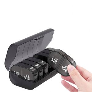 Hot Sale Plastic Weekly <b>Tablet</b> Organizer 14 Compartments Sorter Box Stock Pill Storage With PP Material - Product Image 1