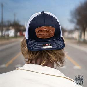 Richardson 112 Trucker Custom Leather <b>Patch</b> Hat Debossed Heat Pressed Stylish for Fashion Beach Outdoor Cycling Use Personalized - Product Image 3