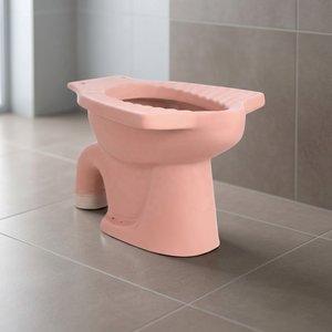 Cuvette de toilettes WC occidentale en céramique de porcelaine, couleur magenta, style anglo-indien, pour salle de bain, sanitaires - Product Image 4