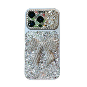 Funda para <span class=keywords><strong>iPhone</strong></span> 18 Pro Max con Diseño de Lazo de Diamantes de Imitación, Lentejuelas Brillantes, Protección de Cámara, Estilo Coreano para Mujer, Compatible con <span class=keywords><strong>iPhone</strong></span> 17 16 - Product Image 6