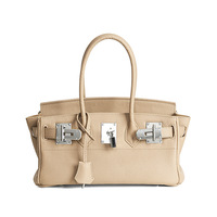 Sac à main en cuir véritable de vachette de première qualité, style Hermès, grande capacité, pour femme, vente en gros