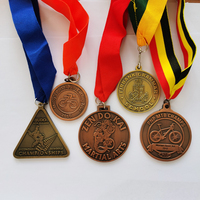Médaille Fabrique votre propre finition de marathon de sport en alliage de zinc médaille personnalisée avec lanière