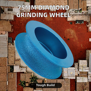 HUAXING 75mm Vacuum Brazed Diamond Grinding <strong>Profile</strong> Wheel for Angle <strong>Grinder</strong> for Marble Stone Quartz Ceramic Tile Deburring - Product Image 3