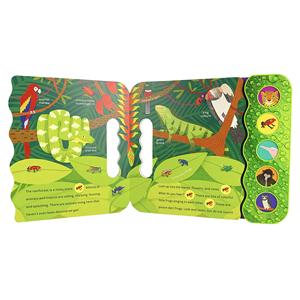 Libro personalizzato <span class=keywords><strong>eco</strong></span>-<span class=keywords><strong>friendly</strong></span> a tema animale apprendimento Audio per bambini libro di apprendimento precoce con pulsanti Audio