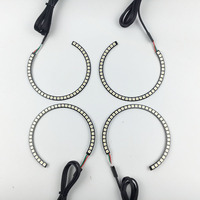 Phares Angel Eyes à LED Crystal Coup pour BMW E46