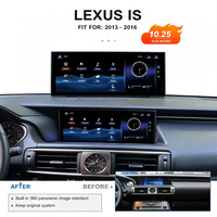 Autoradio GPS 10,25 pouces avec écran partagé, aide au recul, Carplay et Android Auto pour Lexus IS 2013-2017