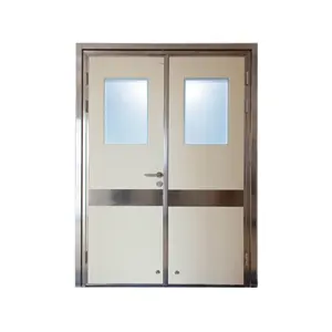 AIRTC Hospital ou Laboratório Usado Porta Automática Comercial Personalizado Porta Sala De Operação Limpa Porta De Sala De Limpeza De Aço Inoxidável