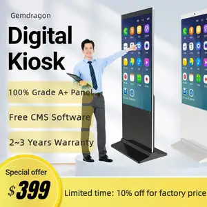 Floor Standing Display Totem 32 49 55 65 Inch Digital Signage Kiosk Machine China Touch Screen Vertical Lcd Advertising Tv