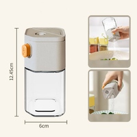 200ML Modern Dual-Purpose Food Grade Glass Spice Jar with Salt Shaker for Kitchen Use-Spice Salt Sugar Herbs Storage Model SJ01