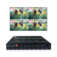Controlador de Video Wall 4K 60Hz 3x3, Procesador de Empalme HDMI de 9 Canales con Función de Rotación para Pantallas de Publicidad y CCTV