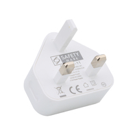 Nouvel Arrivage Adaptateur Portable Électrique 5W 5V 1A Certifié PSB CE ERP, Ignifuge pour PC, Chargeur USB pour Appareil Photo, Prise UK, Prise Singapour