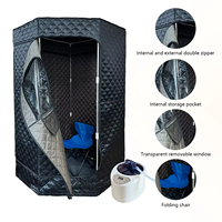 Kit Sauna uap basah kecantikan portabel, Kit Sauna uap basah Spa seluruh tubuh Modern untuk relaksasi rumah