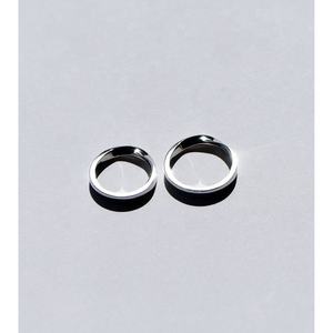Vente chaude Ruyi Plain Platine Diamant Bagues Hommes et Femmes Mode <span class=keywords><strong>Morbius</strong></span> Infinity Fiançailles De Mariage Couple Anneaux - Product Image 3
