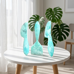 Factory Price Eco-Friendly Cheese <b>Knife</b> Set with Resin Golden Foil Handle Resin Blades Dishwasher Safe FAIZA <b>CRAFT</b> Uttar Pradesh - Product Image 1