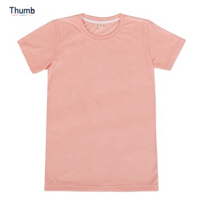 Orange Polyester T Shirt Made in Thailand for Sublimation Printing Short Sleeve Polyester / Cotton Casual 100% Polyester Jersey - Product Image 1