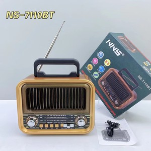 <span class=keywords><strong>Radio</strong></span> Portátil Retro NS-7110BT para Comercio Exterior con Altavoz, Tarjeta TF, Salida de 5W, <span class=keywords><strong>Radio</strong></span> Multibanda FM/AM/SW - Product Image 5