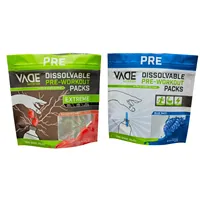 Sachet Doypack Personnalisé Imprimé avec Fermeture Éclair pour Poudre de Protéine de Lactosérum de Qualité Alimentaire 1kg 10kg avec Emballage Souple à Fond Plat et Fermeture Éclair