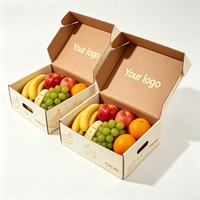 Groothandel draagbare golfkartonnen dozen voor fruitverpakkingen, op maat gemaakte dozen voor appels, mango's, bananen, verzenddozen