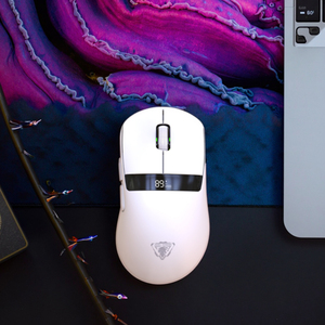 Souris de jeu sans fil tri-mode avec logo personnalisé en gros, 7D, trois modèles avec station de charge BT + sans fil + filaire, pour ordinateur portable PC - Product Image 3