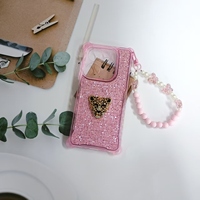 Coque de téléphone Triangle Logo Flash Diamond TPU Scintillante pour iPhone 17 Air 16 Pro Max 13 14 15 Plus 100% Luxe Antichoc Protection Caméra