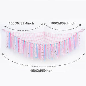 Hamac suspendu d'angle multicolore en <span class=keywords><strong>macramé</strong></span> fait main pour jouets en peluche OEM/ODM, plateau de rangement pour jouets en peluche - Product Image 5