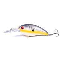 Vente en gros de leurres VIB métalliques à vibrations mixtes, crankbaits à longue aile en plastique dur pour la pêche aux poissons prédateurs, brochet et perche