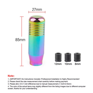 8.5cm Xe ctylish Gear <span class=keywords><strong>Shift</strong></span> Knob Stick hộp số tay phổ quát xe nhôm mở rộng Gear Shifter Gear Head Knob - Product Image 6