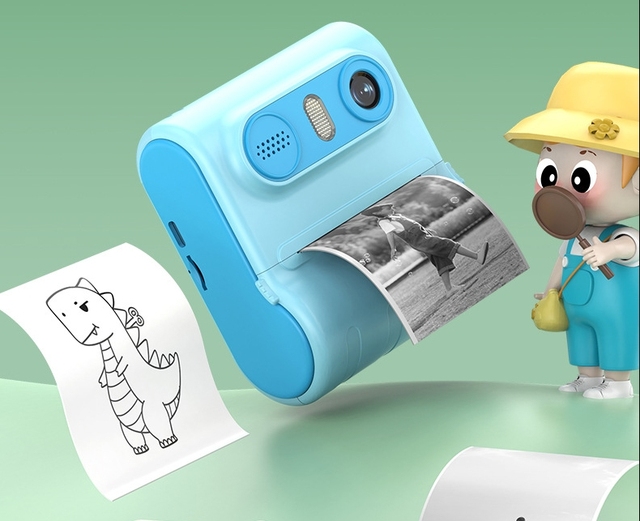 Thermal Printer LK001 Portable Wireless Kids Camera Instant Print Childhood Growth Photographic Record Kid Instant Photo Camera