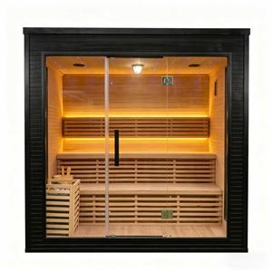 <span class=keywords><strong>Sauna</strong></span> <span class=keywords><strong>extérieur</strong></span> sur mesure en <span class=keywords><strong>bois</strong></span> de grande taille pour jardin, patio, villa, infrarouge, spectre complet, faible EMF, <span class=keywords><strong>sauna</strong></span> électrique traditionnel, fabrication en usine - Product Image 6