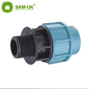SAM-UK Fabriek Produceert Op Maat Gemaakte Buis Buis Pp Compressiepijp Fittingen Talbot Mannelijke Draad <span class=keywords><strong>Adapter</strong></span> Pijp En Fitting