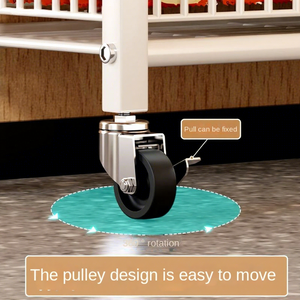 スナック棚 インターネットで話題の新型レジ台 キッチン陳列＆収納ラック 多層折りたたみ式フロアタイプ 5+層 メタル製 - Product Image 6