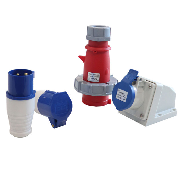 3-core 4-core 5-core 16A 32A 63A IP67 Industrial Plug and Socket
