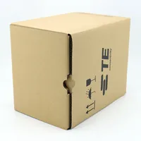 Boîte d'expédition blanche anti-écrasement, boîte à courrier en carton ondulé blanc kraft, boîte cadeau pour l'emballage des petites entreprises