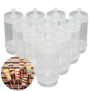 Rainbow Push Up Cake Mold Cylindrical 20 Pieces Cake Pusher Mold For Dessert Making - Product Image 1