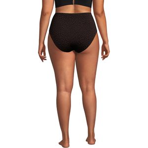 FOXA Women's Cheeky High Waisted <b>Bikini</b> Bottoms Plus Size Digital Print Spandex Nylon - Product Image 2