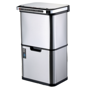 Stainless Steel Trash Can Double Layer Environmentally Friendly Classification Trash Bin Sensor Trash Bin Kitchen Waste Bin