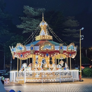 놀이공원 놀이기구 플라잉 체어 회전목마 어린이 스윙 체어 어린이 및 성인용 뮤지컬 캐러셀 - Product Image 5