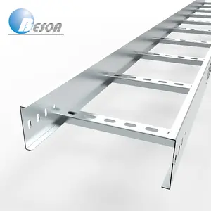 BESCA einfache Installation Baumaterialien Außenbrücke Edelstahl Hochleistungs-Kabelschalenleiter