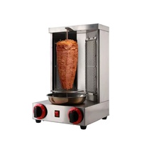 Four à rôtir vertical à rotation automatique pour cuisine commerciale, idéal pour le shawarma, le poulet et le bœuf
