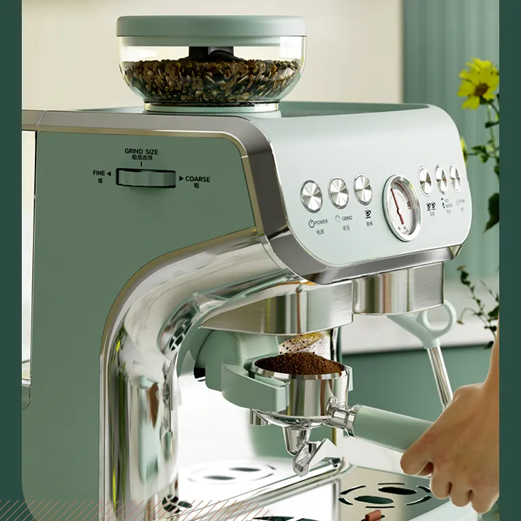 Stelang Maken Coffees Expresso Maker Koffie Instant Koffiezetapparaat Commerciële Expresso Machine Met Molen