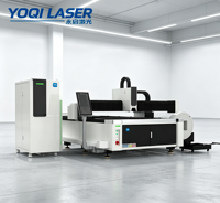 Machine de découpe laser à fibre de haute précision Y1 pour tôles et tubes en acier inoxydable, aluminium et acier au carbone