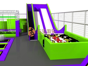 Trẻ em trong nhà giường trampoline với bóng rổ, hình chữ nhật trampolines với lưới, lớn trong nhà trampoline thiết bị - Product Image 4