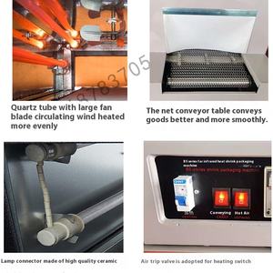 Shanghai Yite BS4020 Máquina de envasado termorretráctil infrarroja semiautomática Película termorretráctil cosmética Sellado de plástico para regalo - Product Image 3