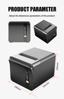 Imprimante thermique de bureau MHT-P80A OEM USB+LAN BT Wifi 80 mm avec SDK, imprimante de reçus et de tickets avec coupe automatique pour restaurant